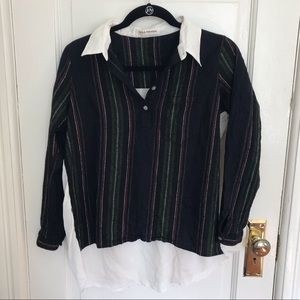 Ulla Johnson Blouse half flannel- half silk